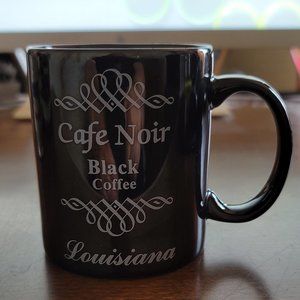Cafe Noir Black Coffee Louisiana Ceramic Treasures, Inc. New Iberia, L.A. Mug